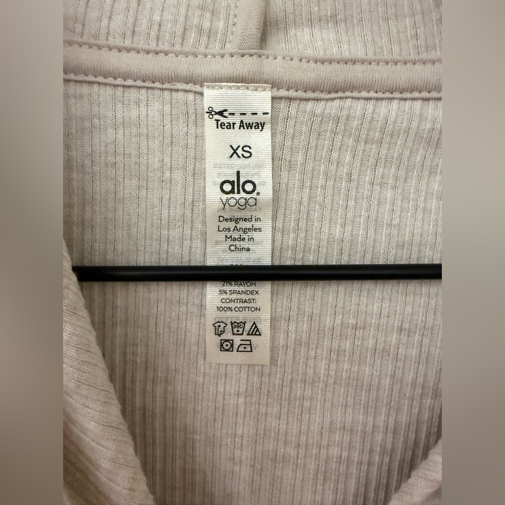 Alo Muse Hoodie Bone Heather XS - Picture 3 of 5